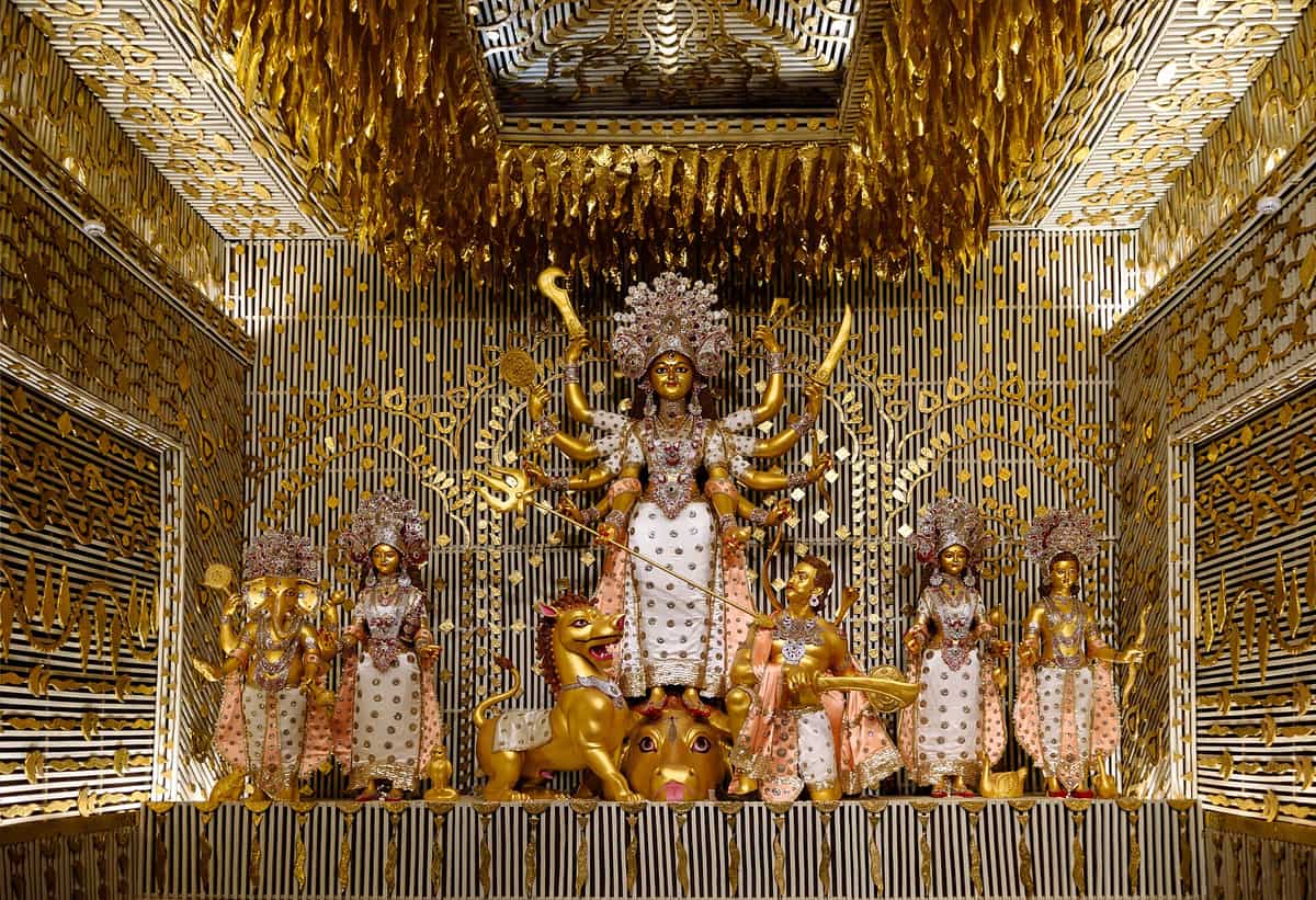 A Durga Puja pandal in Kolkata