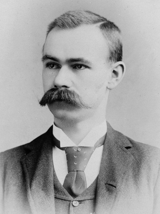 Portrait of Herman Hollerith with a moustache