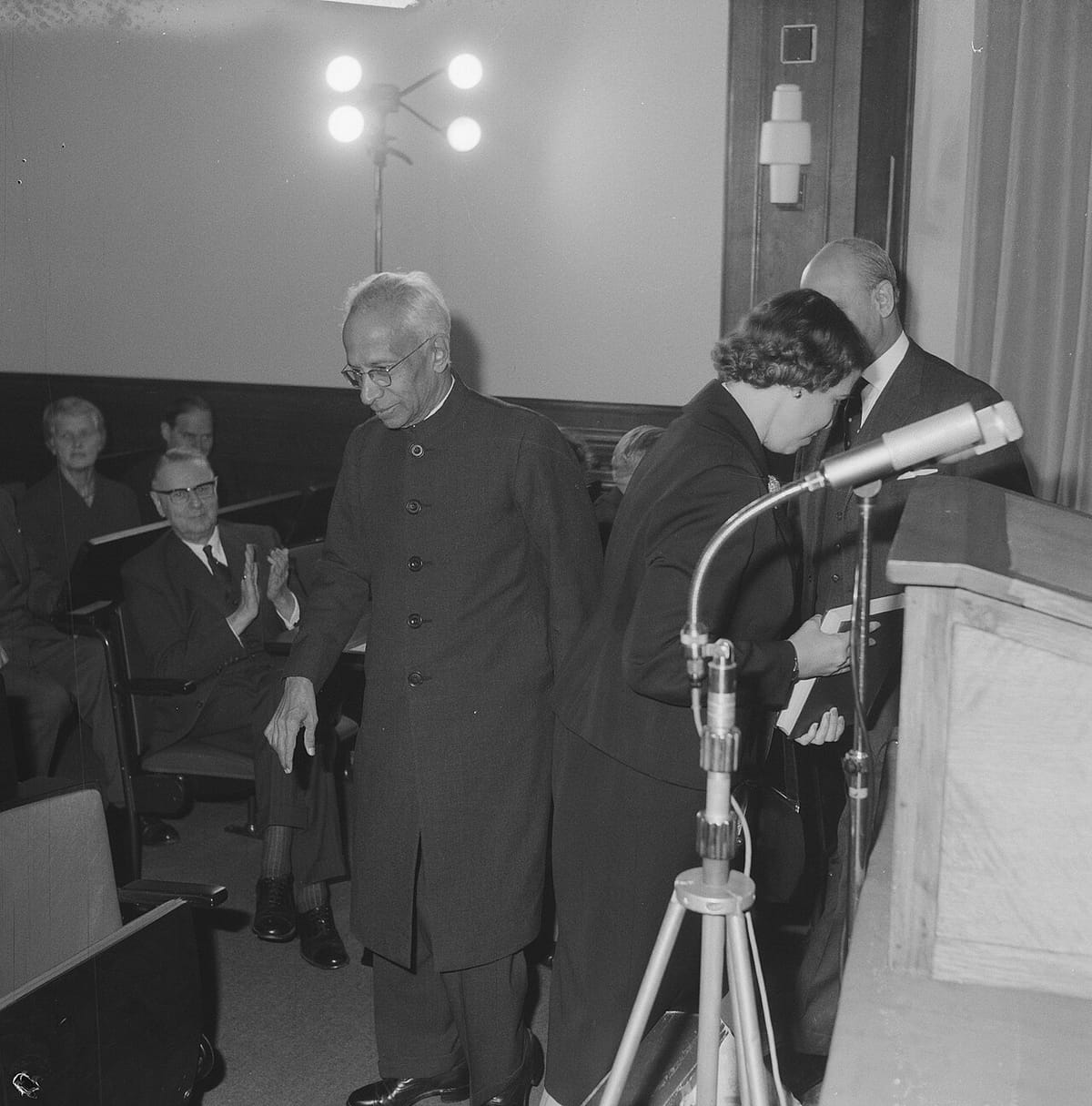 Black-and-white photo of Sarvepalli Radhakrishnan, 1961