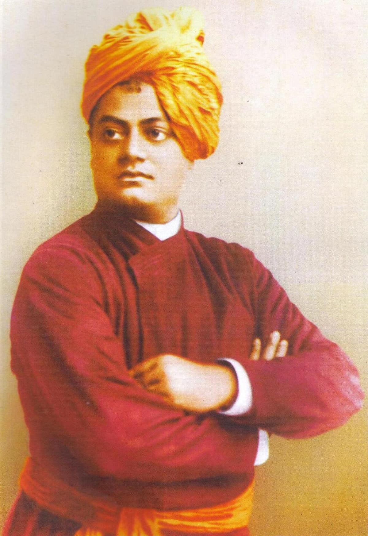 1893 ਵਿੱਚ ਸ਼ਿਕਾਗੋ ਵਿੱਚ ਖਿੱਚੀ ਸਵਾਮੀ ਵਿਵੇਕਾਨੰਦ ਦੀ ਸਟੂਡੀਓ ਫ਼ੋਟੋ