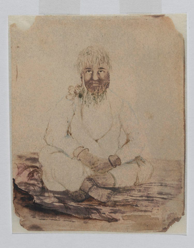 ਅਪ੍ਰੈਲ 1859 ਵਿੱਚ ਬਣਿਆ ਬੈਠੇ ਤਾਂਤੀਆ ਟੋਪੇ ਦਾ ਪੈਨਸਿਲ ਸਕੈੱਚ