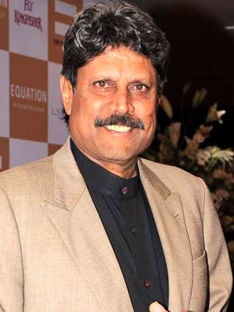 Photograph of the cricketer Kapil Dev