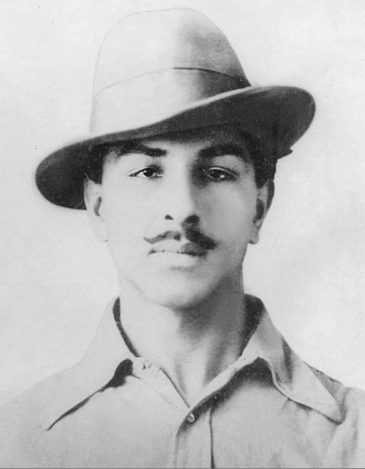 Black-and-white photograph of Bhagat Singh, 1929