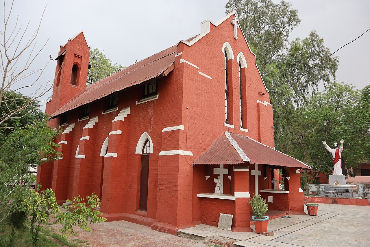Red-brick Methodist Church in Bathinda