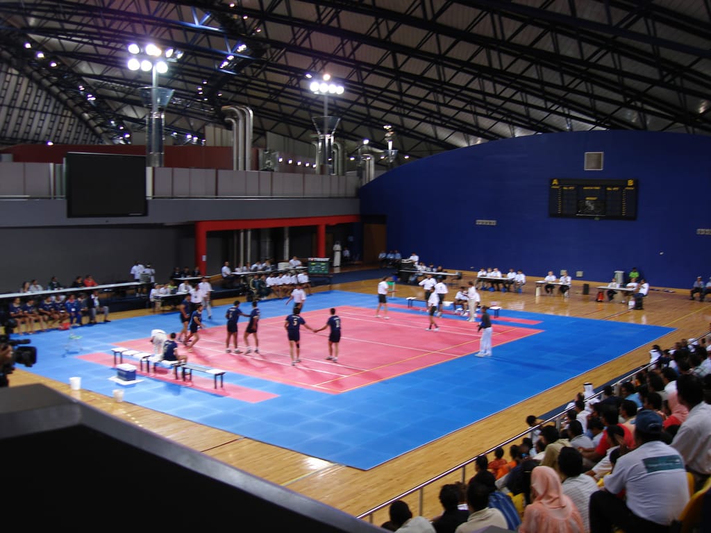 A kabaddi match at the 2006 Asian Games